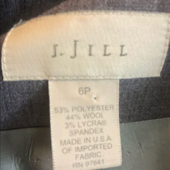 Sharp Long Fitted J. Jill Blazer in Blue/Gray Size 6P - Picture 6 of 6